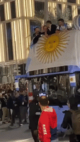 Argentina Parade World Cup Trophy on Open-Top Bus