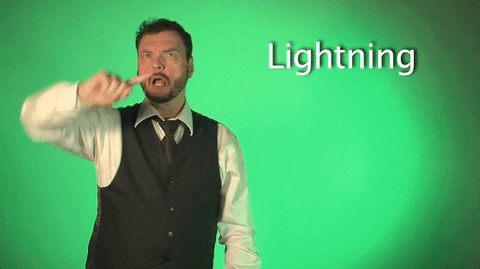 sign language lightning GIF by Sign with Robert