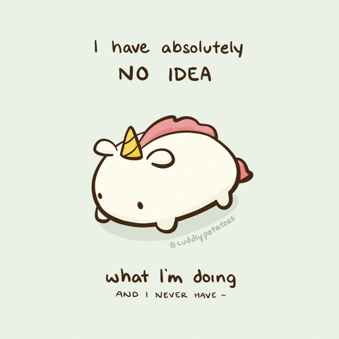 cuddlypotatoes sad kawaii idk unicorn GIF