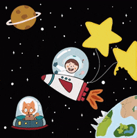 Cat Space GIF