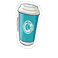Cafe Latte Sticker by Blue Luna