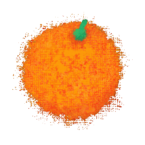 Orange Fruit Sticker by Kev Lavery