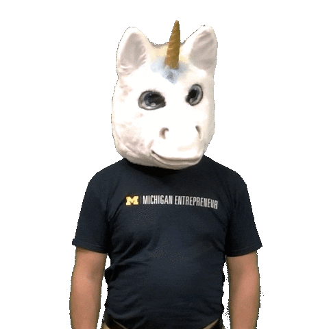 Unicorn Thumbs Up Sticker by Center for Entrepreneurship