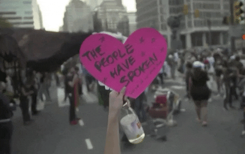 Celebration The People Have Spoken GIF by GIPHY News