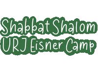 Shabbat Shabbatshalom Sticker by URJ Eisner and Crane Lake Camps