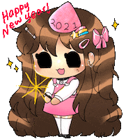 New Year Holiday Sticker