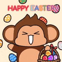 Happy Easter Bunny GIF by Chimpers