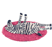 camphollow zebra camphollow Sticker