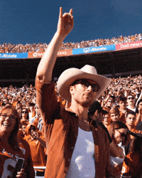Glen Powell Football GIF by Texas Longhorns