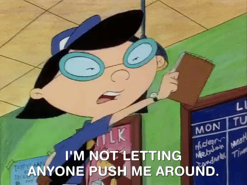 nick splat phoebe GIF by Hey Arnold