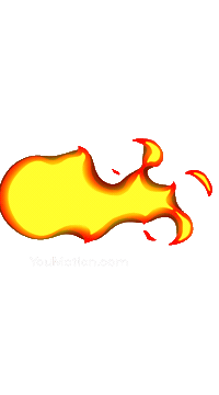 Animation Burning Sticker by youmotion.com