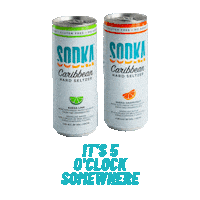sodkacaribbeanhardseltzer drink cheers alcohol caribbean Sticker