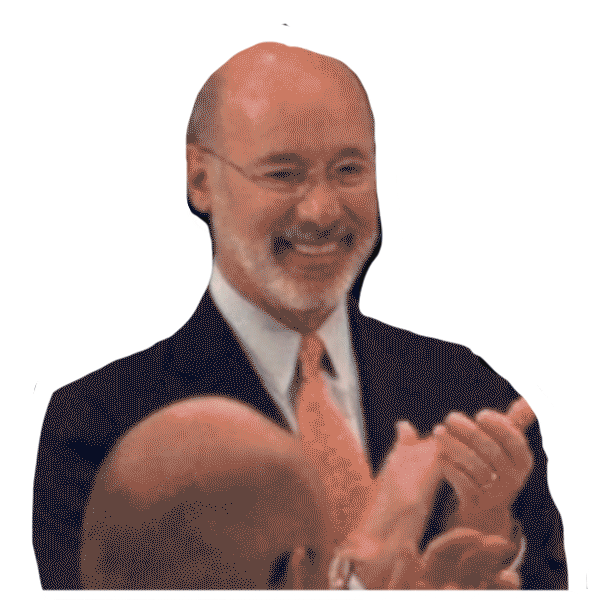 PennsylvaniaGovernor clapping pennsylvania governor tomwolf Sticker