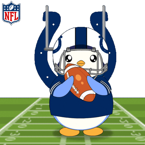 Touch Down Super Bowl Sticker by Pudgy Penguins