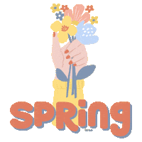 girl flower Sticker by ditut