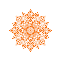 Happy Orange Sticker