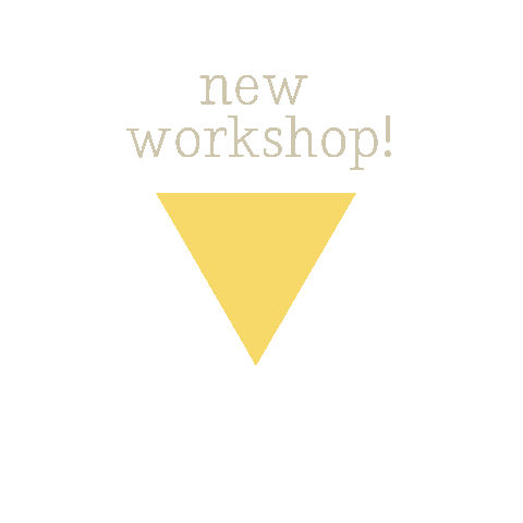 workshop yellow triangle Sticker by bamboopreschool