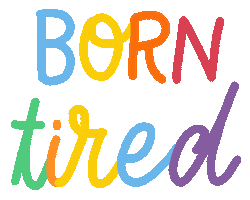 Tired Rainbow Sticker