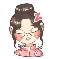 Tired Sleep Sticker