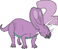 Dinosaur Dino Sticker by Charlotte Filshie