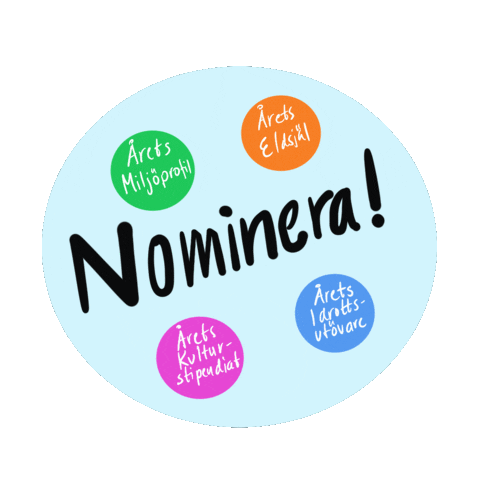 Nominera Sticker by KulturFritidHallsberg