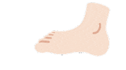 emojivid emoji people foot emojivid Sticker
