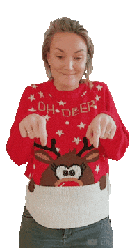 femkevanhouwelingen christmas point check kerst Sticker