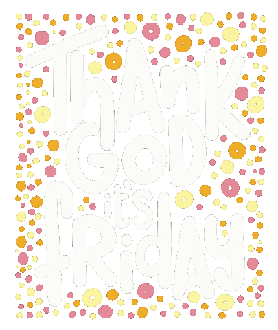 Thanks Weekend Sticker by letterbube