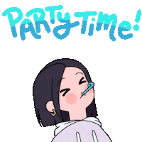 rupalico happy anime fun party Sticker