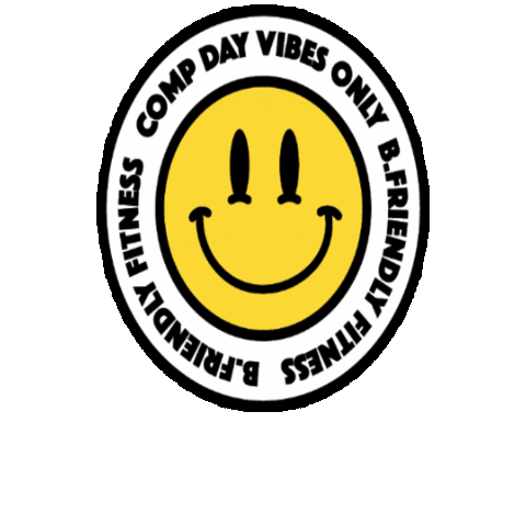 bfriendlyfitness comp day vibes only brian friend bfriendly fitness bfriendly Sticker