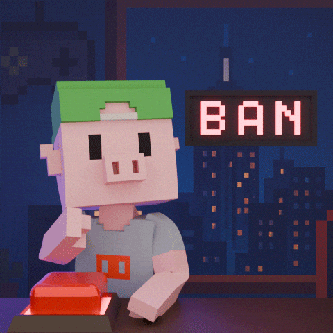 Ban GIF by Meebits