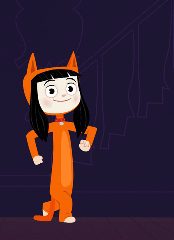 Wave Hello GIF by Kitty Is Not A Cat