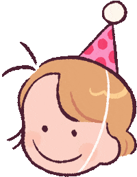 Happy Birthday Girl Sticker by Léa Yancis