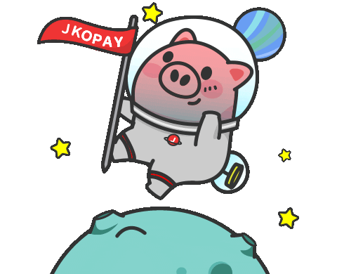 Planet Astronaut Sticker by JKOPAY