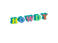 Howdy Sticker