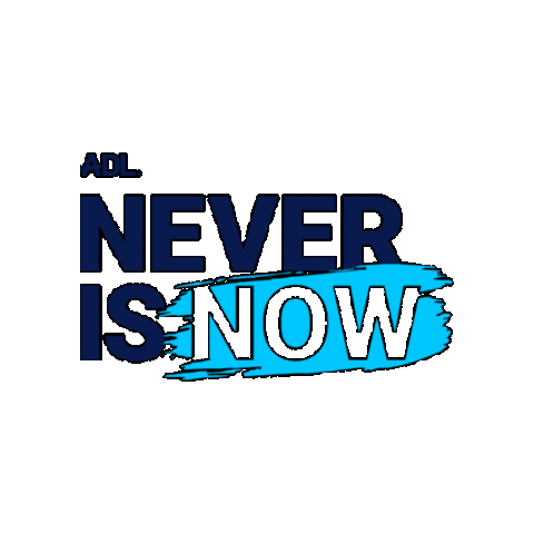 Never Again Antisemitism Sticker by ADL