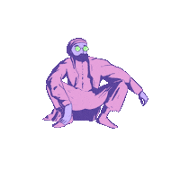 Animation Cyberpunk Sticker