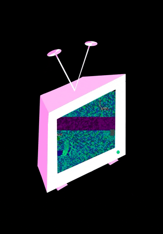 Streaming Television Set GIF