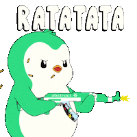 Gun Aiming Sticker by Abster