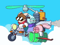 Flying Wild Ride GIF by Globkins
