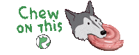 Rdb Chew On This Sticker by realdogbox