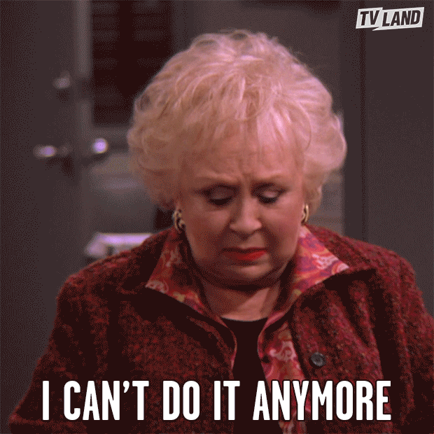 I Can&#39;T Do It Everybody Loves Raymond GIF by TV Land