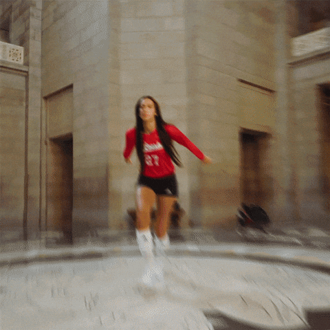 Nebraska Volleyball GIF by Huskers