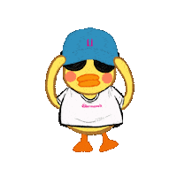 claratan122 cool swag duck cap Sticker
