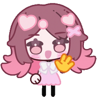 Ena Waving Sticker
