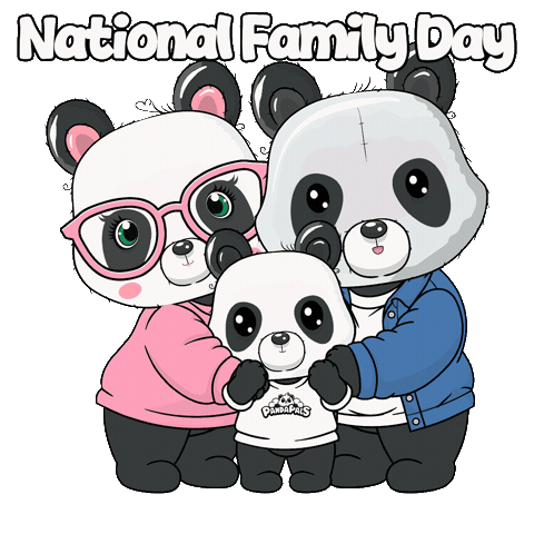 Family Time Love Sticker by PandaPals