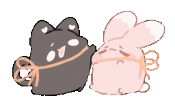Heart Bunny Sticker