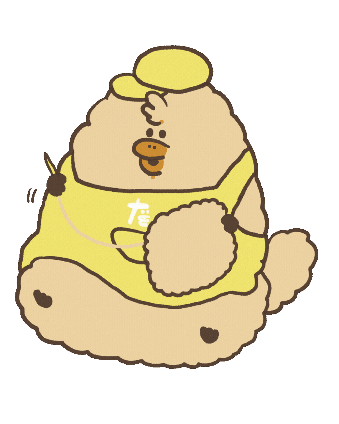 Sam Beige Sticker