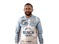 Ross Chastain Shrug Sticker by Busch Beer