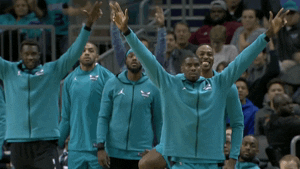 hands up smile GIF by NBA